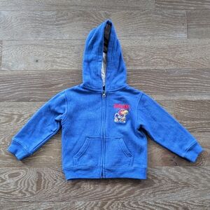 University of Kansas Jayhawks KU Kids Blue Zip Hoodie Jacket Size 3T